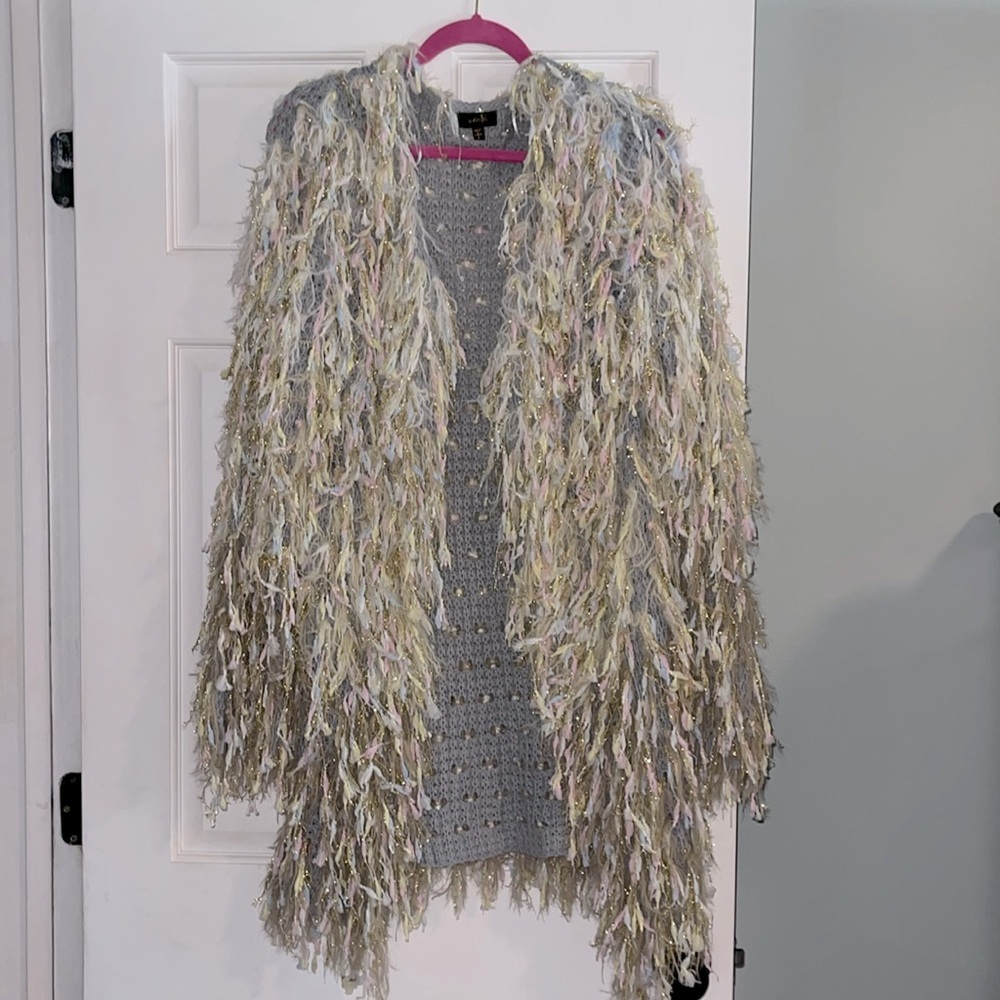 OnTwelfth Shaggy Sweater jacket NWOT